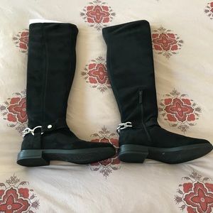 BLACK CALVIN KLEIN OVER THE KNEE BOOTS SIZE 9 1/2M